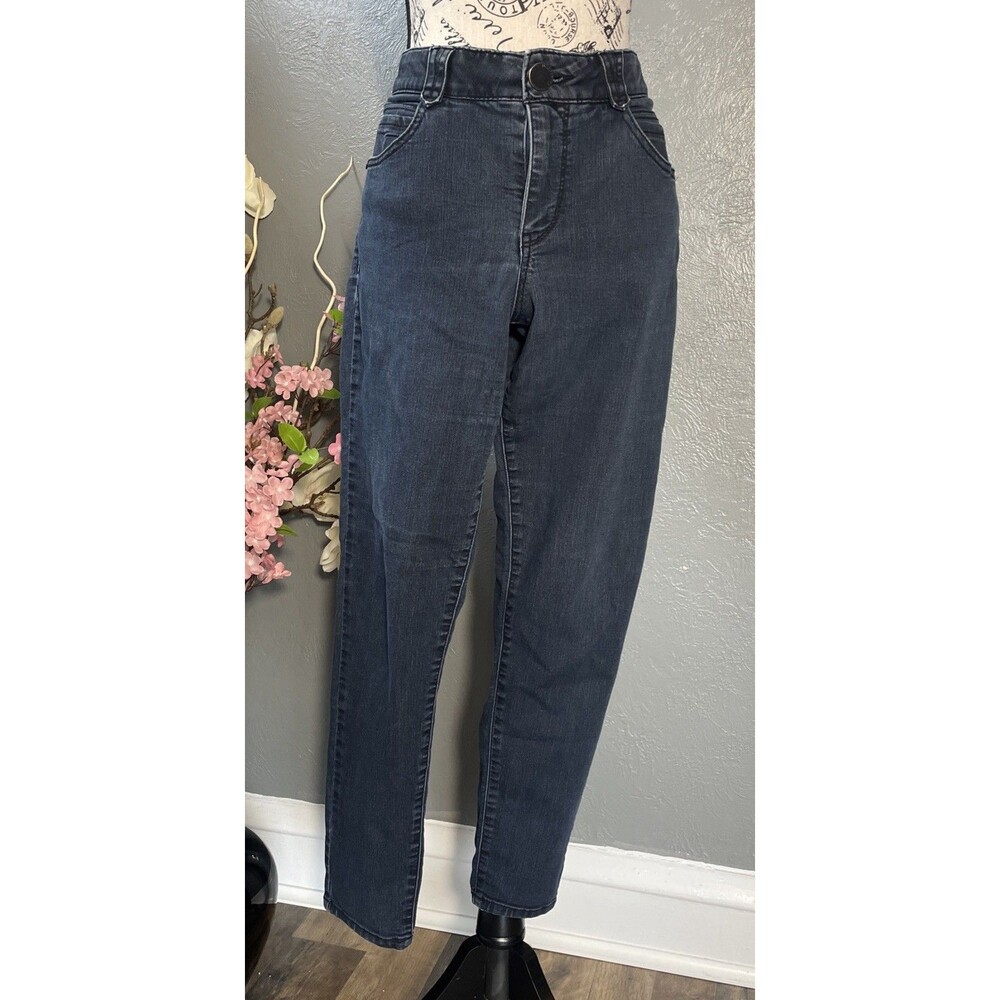 Democracy "Ab" Solution Dark Wash Mid-Rise Ankle Skinny Denim Jeans Women's 12